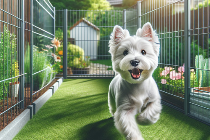 An image illustrating Cómo evitar que tu Westie escape del jardín