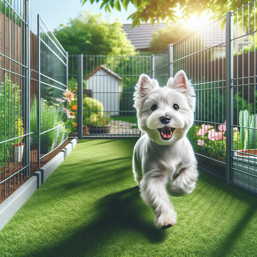 An image illustrating Cómo evitar que tu Westie escape del jardín
