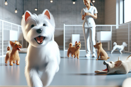 An image illustrating Cómo elegir una guardería canina ideal para tu Westie