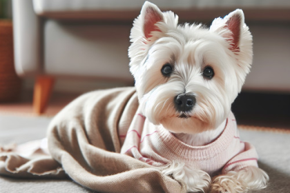 An image illustrating Cuidados postoperatorios en Westies esterilizados