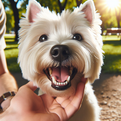 An image illustrating Qué hacer si tu Westie tiene mal aliento