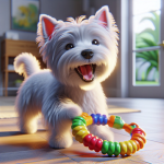 An image illustrating Qué juguetes ayudan a limpiar los dientes de tu Westie