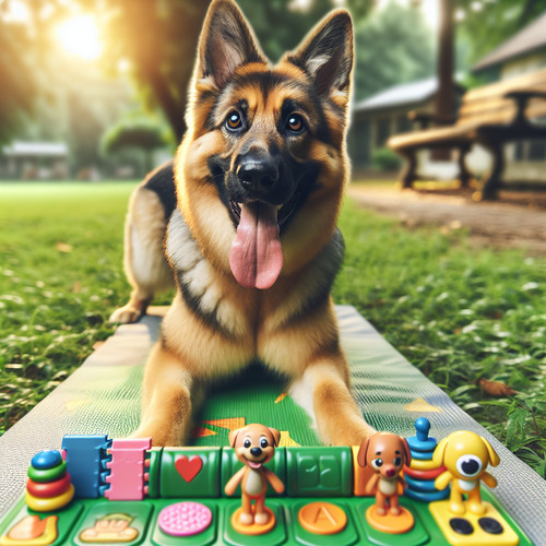 An image illustrating Qué juegos ayudan a ejercitar la mente del Pastor Alemán