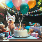 An image illustrating Cómo organizar el cumpleaños de tu Westie