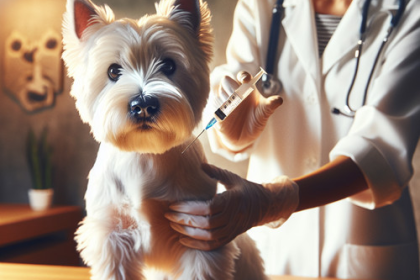 An image illustrating Qué vacunas necesita un Westie cada año