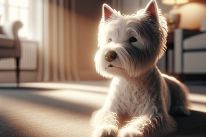 An image illustrating Cómo enseñar a tu Westie a quedarse solo sin llorar