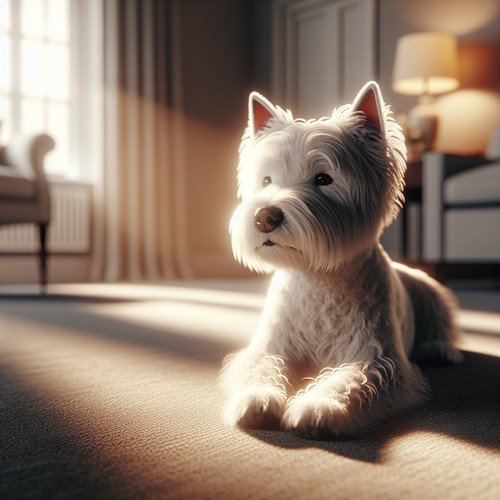 An image illustrating Cómo enseñar a tu Westie a quedarse solo sin llorar