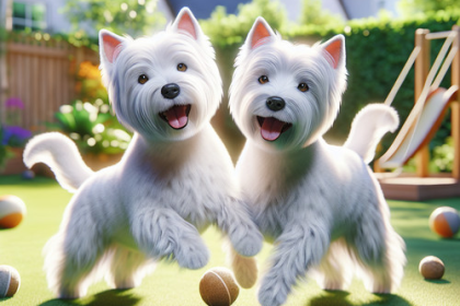 An image illustrating Los beneficios de tener dos Westies en casa