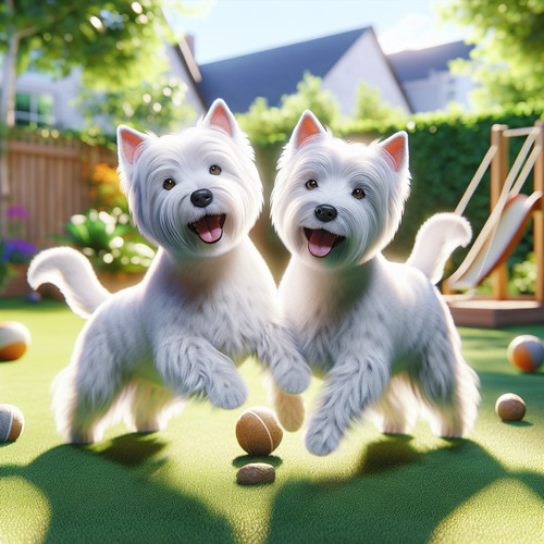 An image illustrating Los beneficios de tener dos Westies en casa