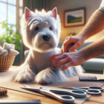 An image illustrating Cómo cortar el pelo del Westie en casa sin dañarlo
