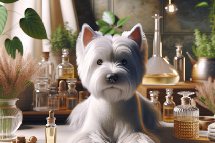 An image illustrating Cómo usar aceites naturales en el cuidado del pelaje del Westie