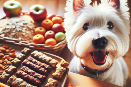 An image illustrating Cómo hacer golosinas caseras saludables para Westies