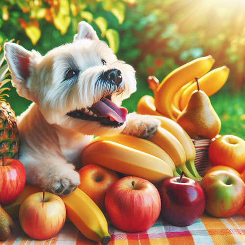 An image illustrating Qué frutas puede comer un Westie sin riesgo