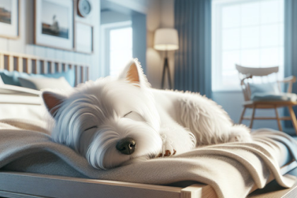 An image illustrating Cuánto duerme un Westie y cuándo preocuparse