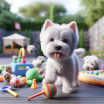 An image illustrating Qué juguetes ayudan a quemar energía en Westies jóvenes