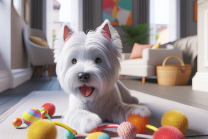 An image illustrating Cómo estimular a un Westie en espacios pequeños