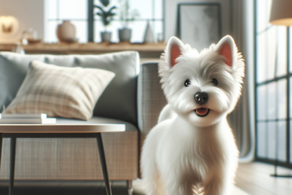 An image illustrating Qué hacer si tu Westie muerde los muebles