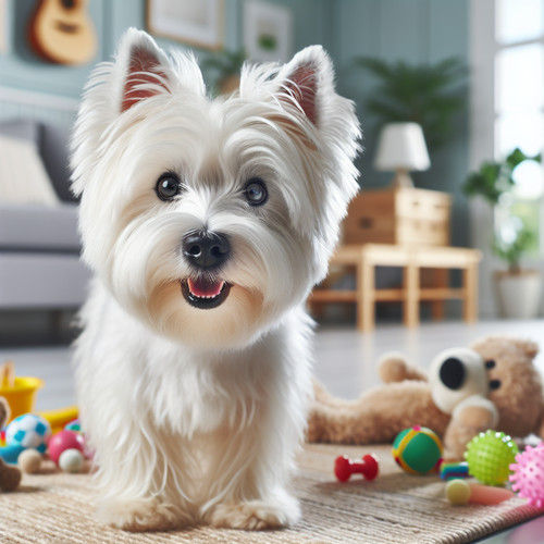 An image illustrating Cómo detectar aburrimiento destructivo en un Westie