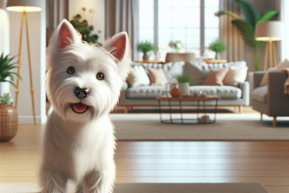 An image illustrating Qué hacer si tu Westie marca territorio dentro de casa