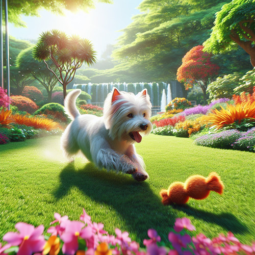 An image illustrating Cómo aprovechar el instinto cazador del Westie en juegos