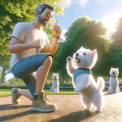 An image illustrating Cómo mejorar la obediencia de tu Westie paso a paso