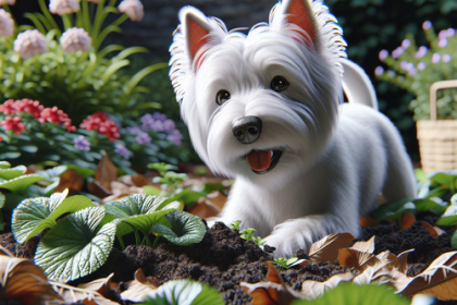 An image illustrating Cómo entrenar a un Westie con juegos de olfato