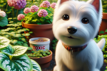 An image illustrating Qué plantas son tóxicas para un Westie
