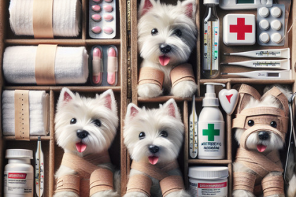 An image illustrating Cómo preparar un botiquín de emergencia para Westies