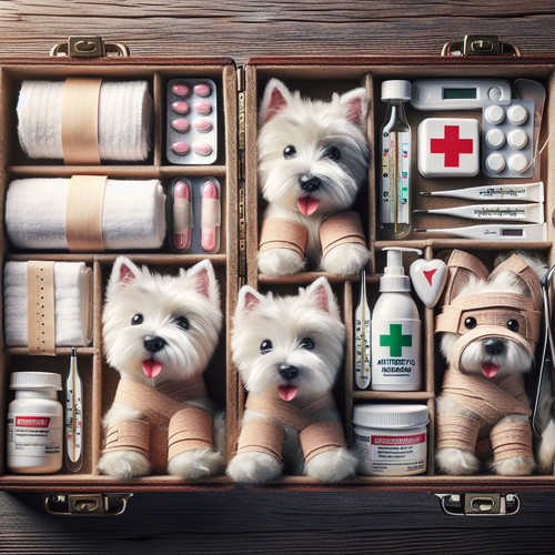 An image illustrating Cómo preparar un botiquín de emergencia para Westies