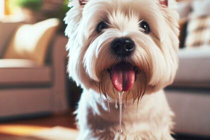 An image illustrating Qué hacer si tu Westie babea más de lo normal
