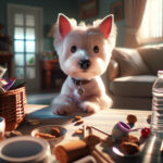 An image illustrating Qué hacer si tu Westie roba cosas de la mesa