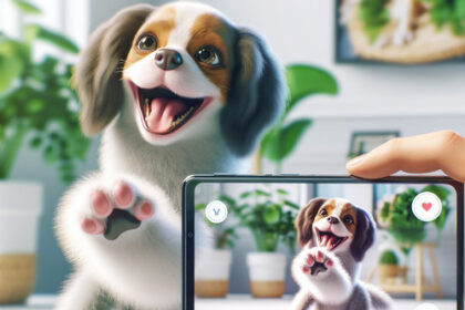 An image illustrating Cómo enseñarle trucos divertidos para videos o redes sociales