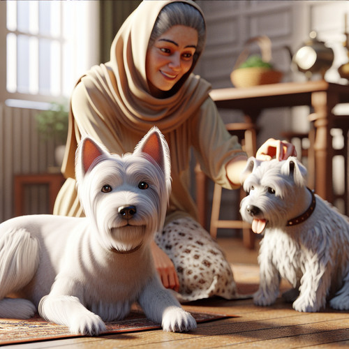 An image illustrating Por qué tu Westie parece “celoso” cuando das atención a otro perro