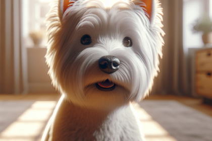 An image illustrating Cómo entender las expresiones faciales de tu Westie