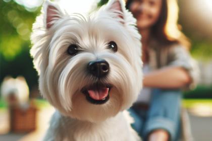 An image illustrating Cómo mejorar el comportamiento de tu Westie sin castigos