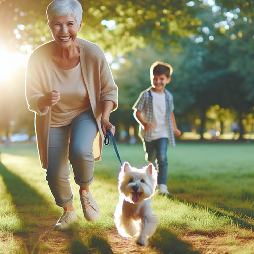 An image illustrating Por qué los Westies son buenos perros para personas mayores