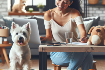 An image illustrating Cómo adaptar la rutina de un Westie para dueños que trabajan desde casa