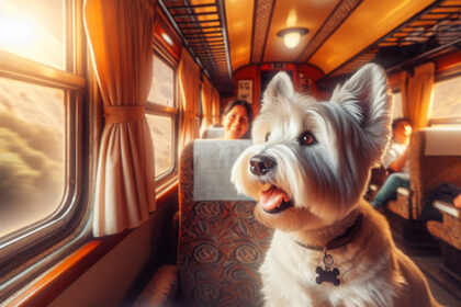An image illustrating Cómo viajar con tu Westie en tren o bus en Chile