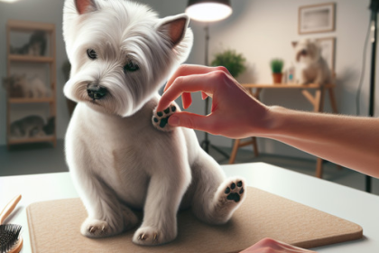 An image illustrating Por qué tu Westie se rasca después de ir a la peluquería