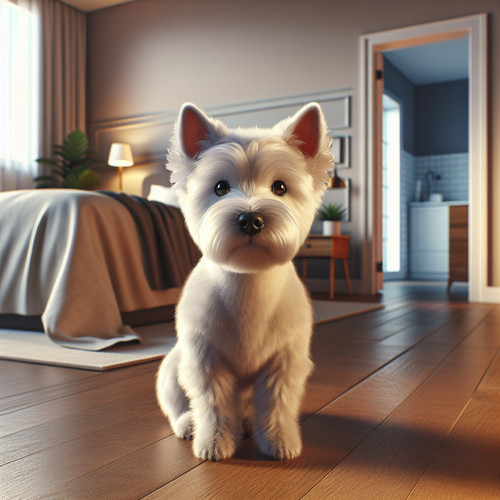 An image illustrating Cómo enseñar a tu Westie a no subirse a la cama