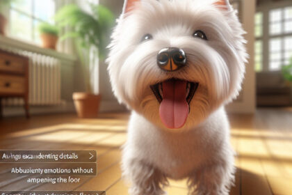 An image illustrating Qué hacer si tu Westie se orina cuando se emociona