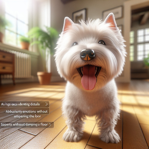 An image illustrating Qué hacer si tu Westie se orina cuando se emociona