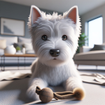 An image illustrating Cómo detectar aburrimiento en un Westie