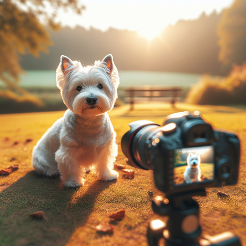 An image illustrating Cómo enseñar a un Westie a quedarse quieto para una foto