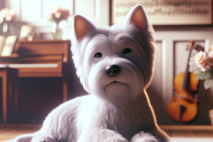 An image illustrating Qué tipo de música relaja más a los Westies