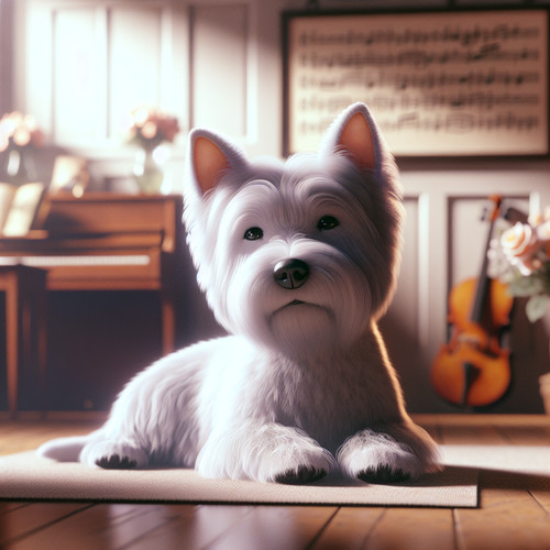 An image illustrating Qué tipo de música relaja más a los Westies