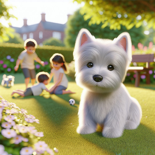 An image illustrating Qué hacer si tu Westie tiene miedo a los niños