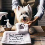 An image illustrating Cómo elegir la mejor toalla de secado rápido para tu Westie