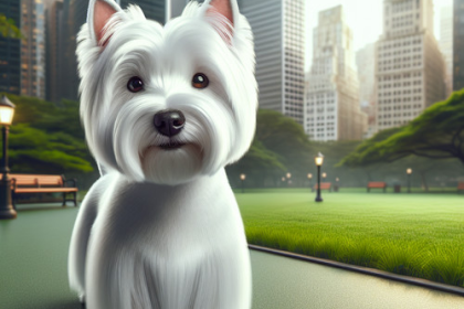 An image illustrating Cómo cuidar el pelaje de un Westie que vive en ciudad