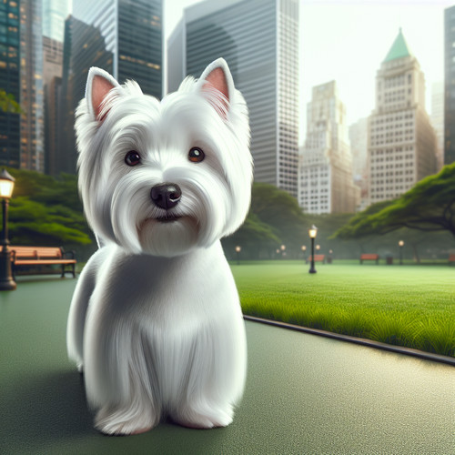 An image illustrating Cómo cuidar el pelaje de un Westie que vive en ciudad